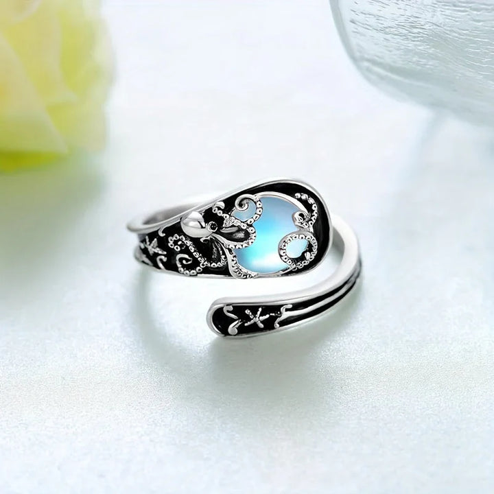 Rosemary-Moonstone Ring