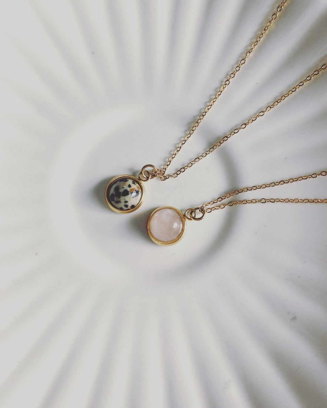 Vivien - Necklace - Natural Stone - Stainless Steel