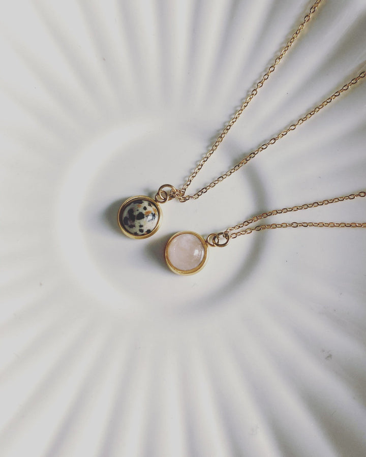 Vivien - Necklace - Natural Stone - Stainless Steel