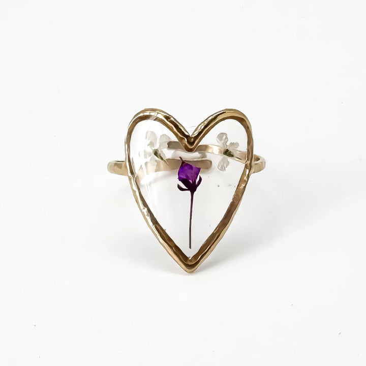 Fiore e amore - Ring - Stainless Steel - Verstelbaar