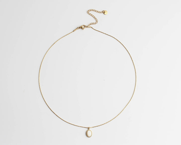 Danae - Necklace - Natural Stone - Stainless Steel