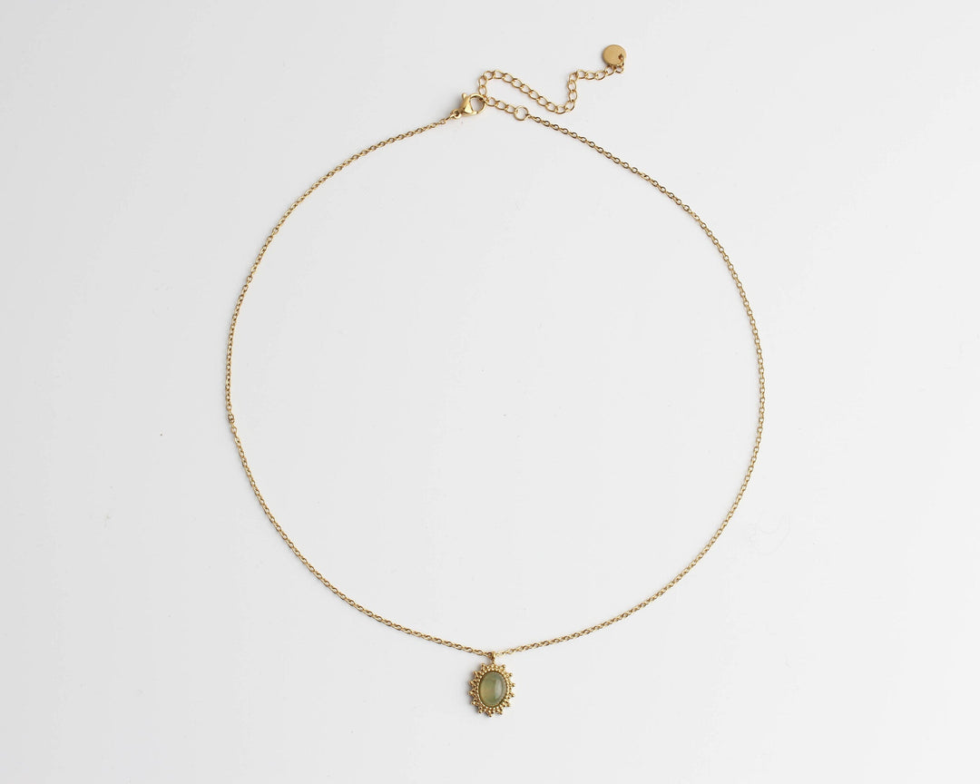 Jolie - Necklace - Natural Stone - Stainless Steel