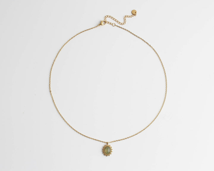 Jolie - Necklace - Natural Stone - Stainless Steel