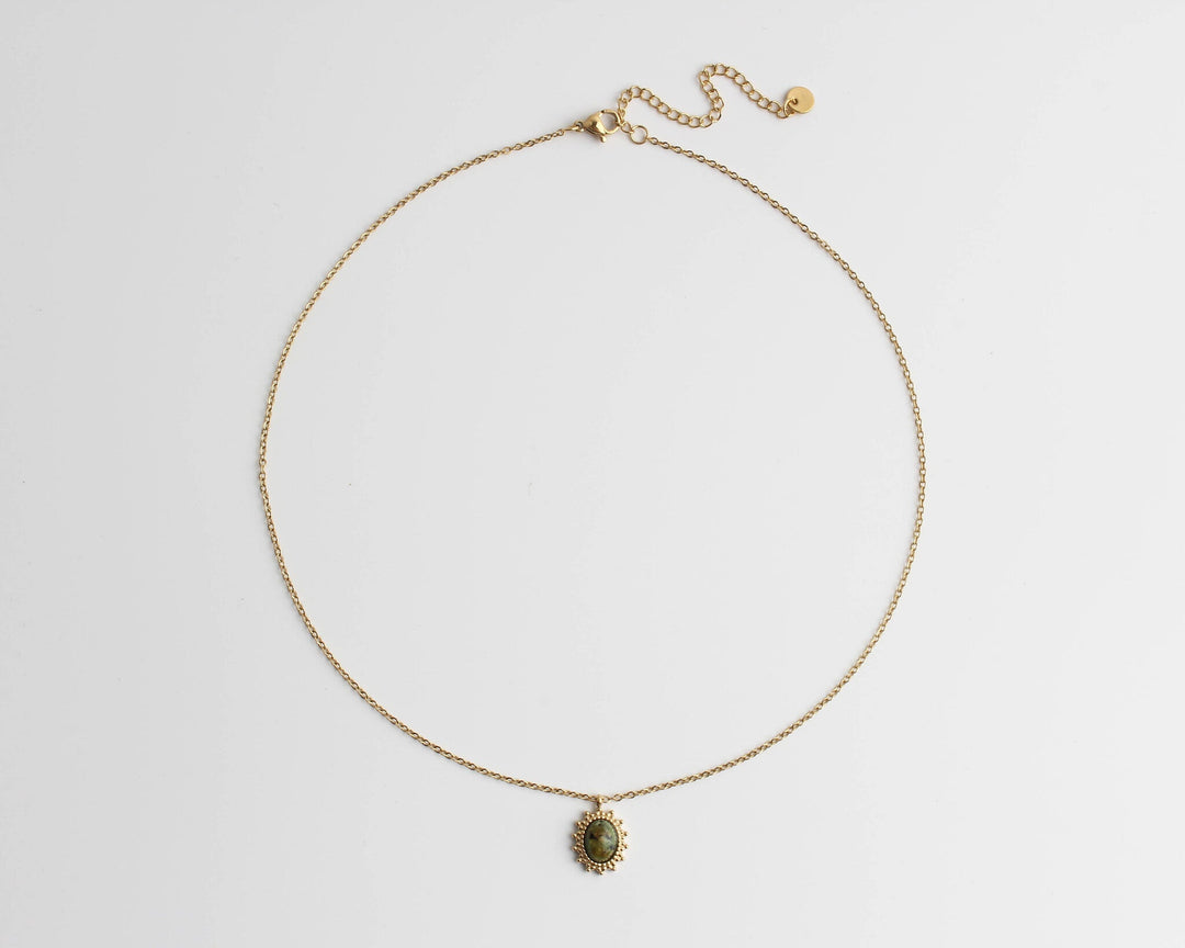 Jolie - Necklace - Natural Stone - Stainless Steel