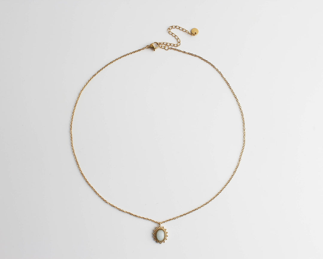 Jolie - Necklace - Natural Stone - Stainless Steel