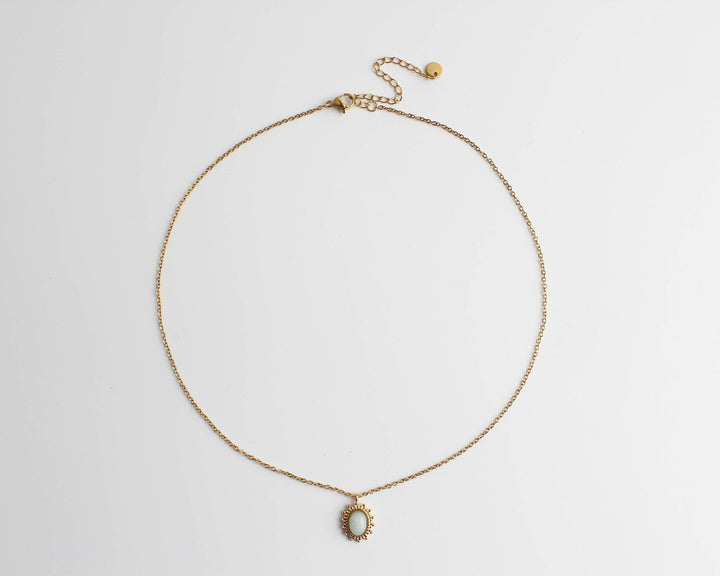 Jolie - Necklace - Natural Stone - Stainless Steel
