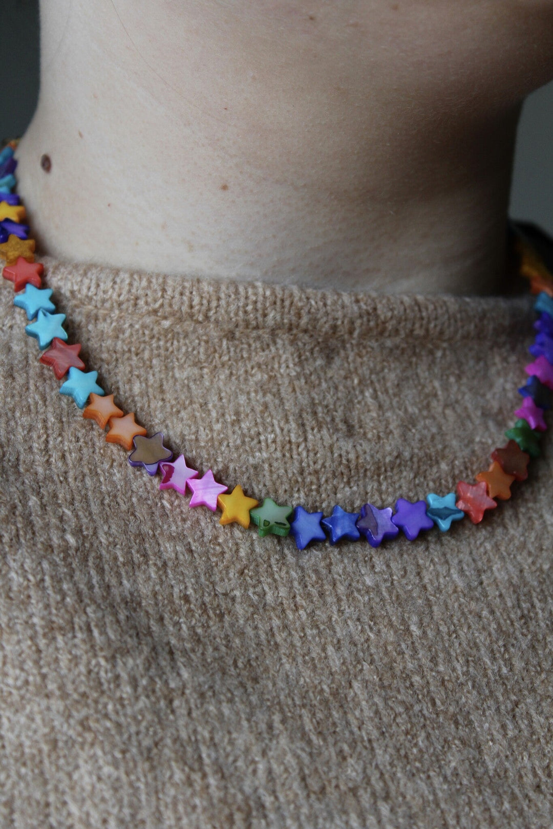 Stargazing - Necklace - Natural Stone - Stainless Steel