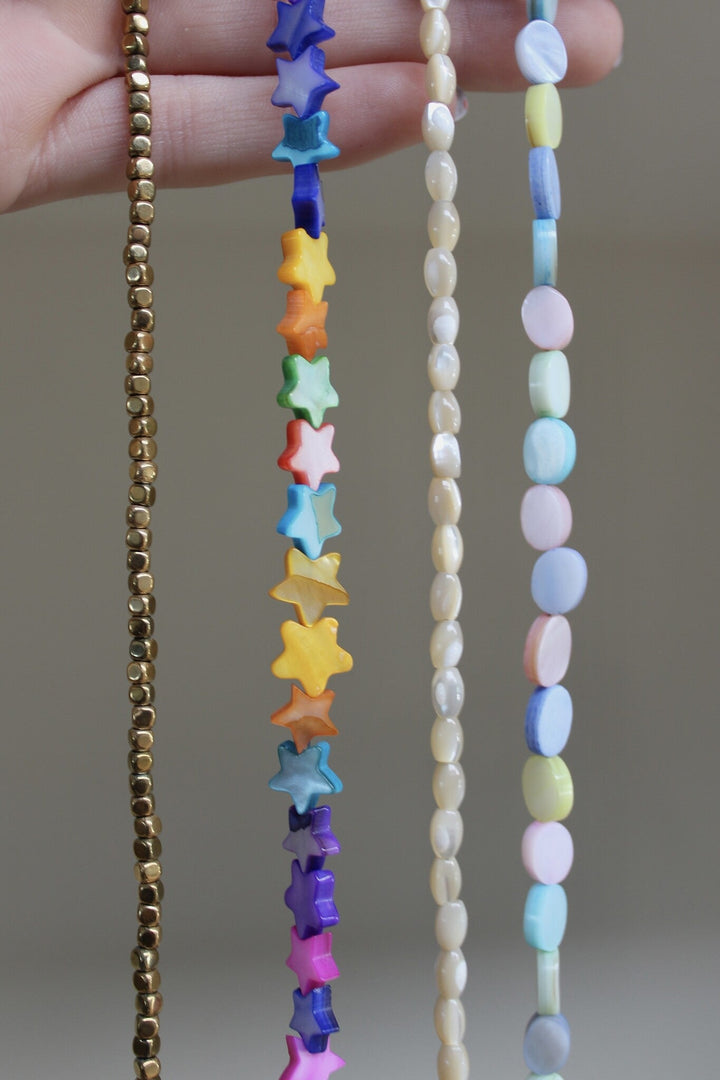 Stargazing - Necklace - Natural Stone - Stainless Steel