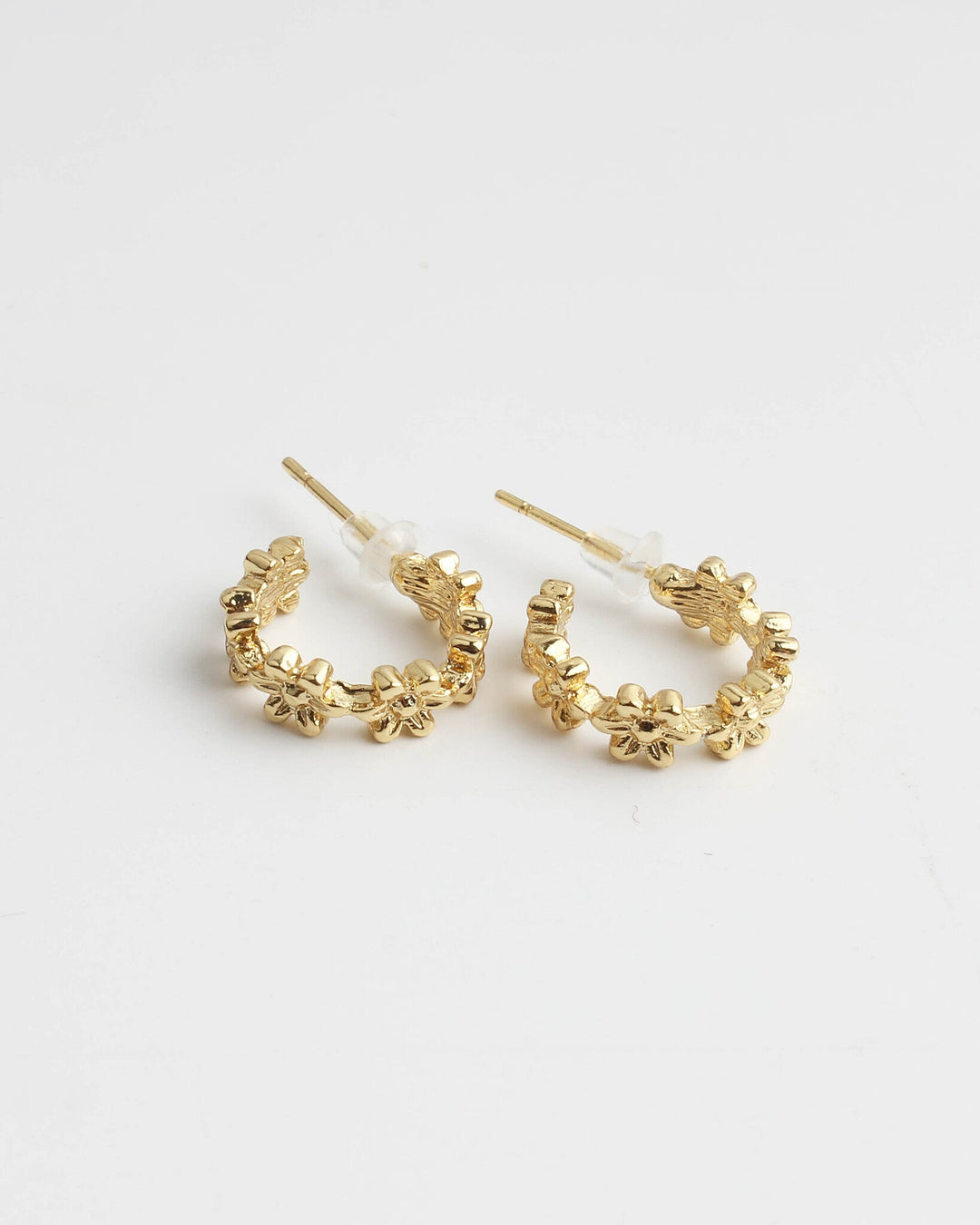 Little Daisy Hoops - Oorbellen - Plated
