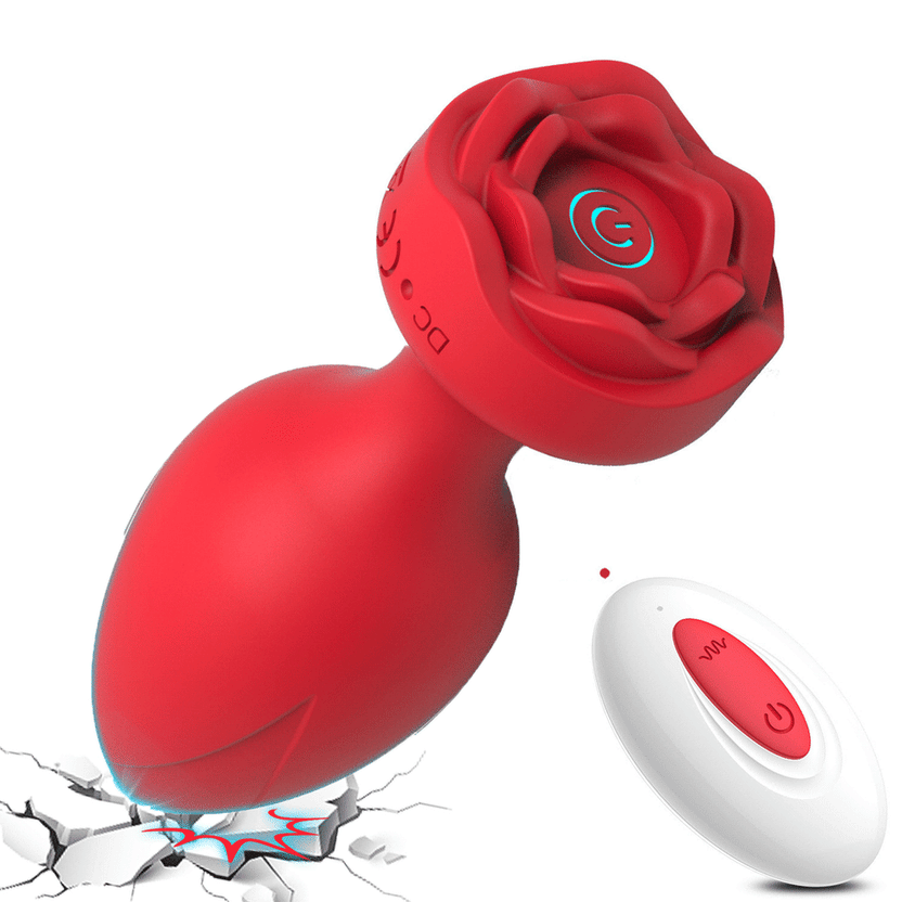 Rose Remote Control Vibrating Stimulator