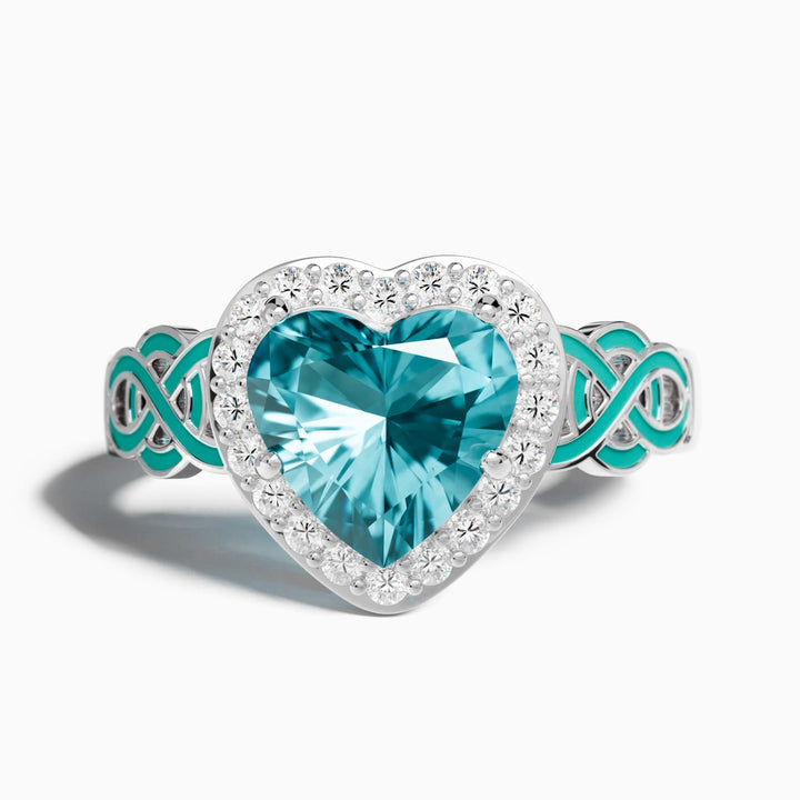 Ocean Heart Ring - Aquamarine