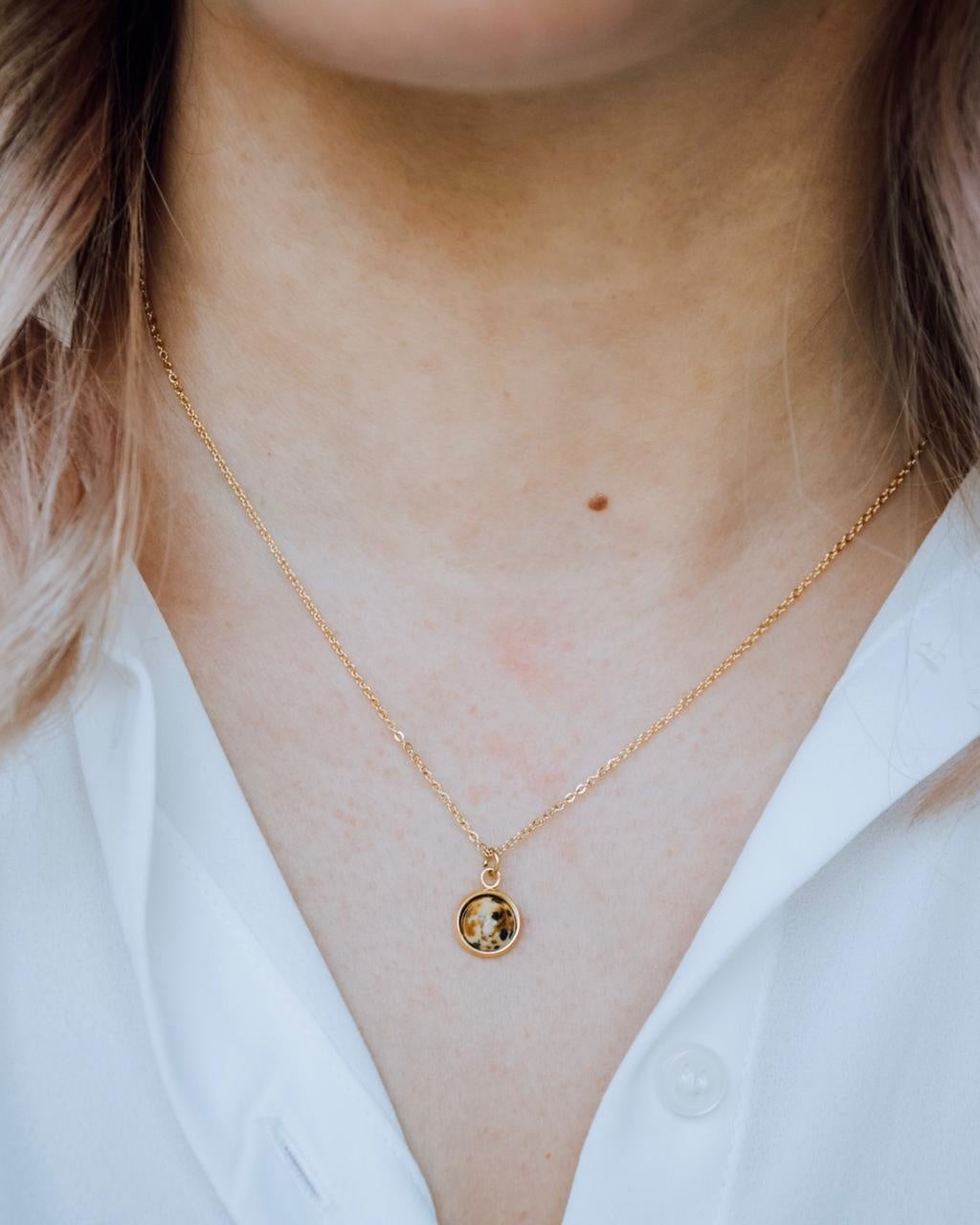 Vivien - Necklace - Natural Stone - Stainless Steel