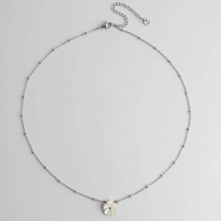 Shell Flower - Necklace - Stainless Steel